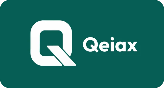 Versión monocromática de la marca Qeiax