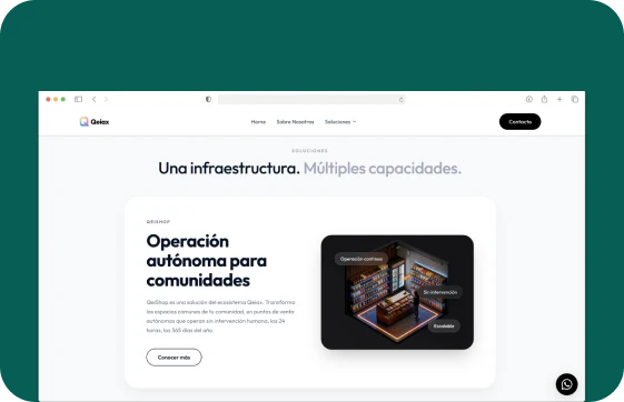 Sitio web de Qeiax